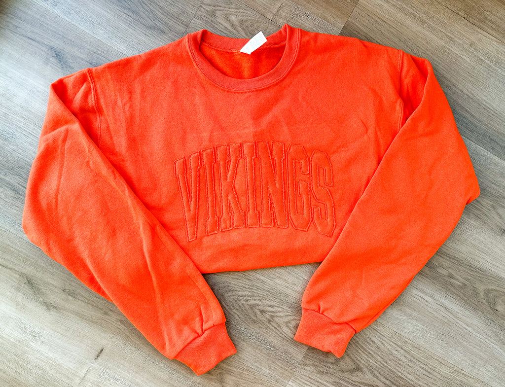 Vikings Monotone Applique Crewneck