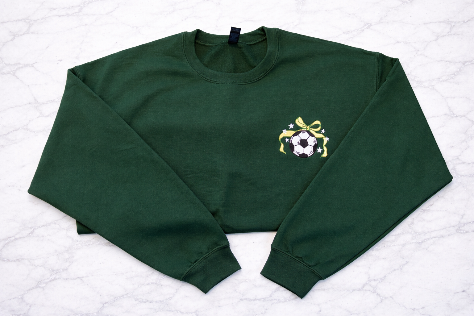 Game Day Soccer Bow Crewneck