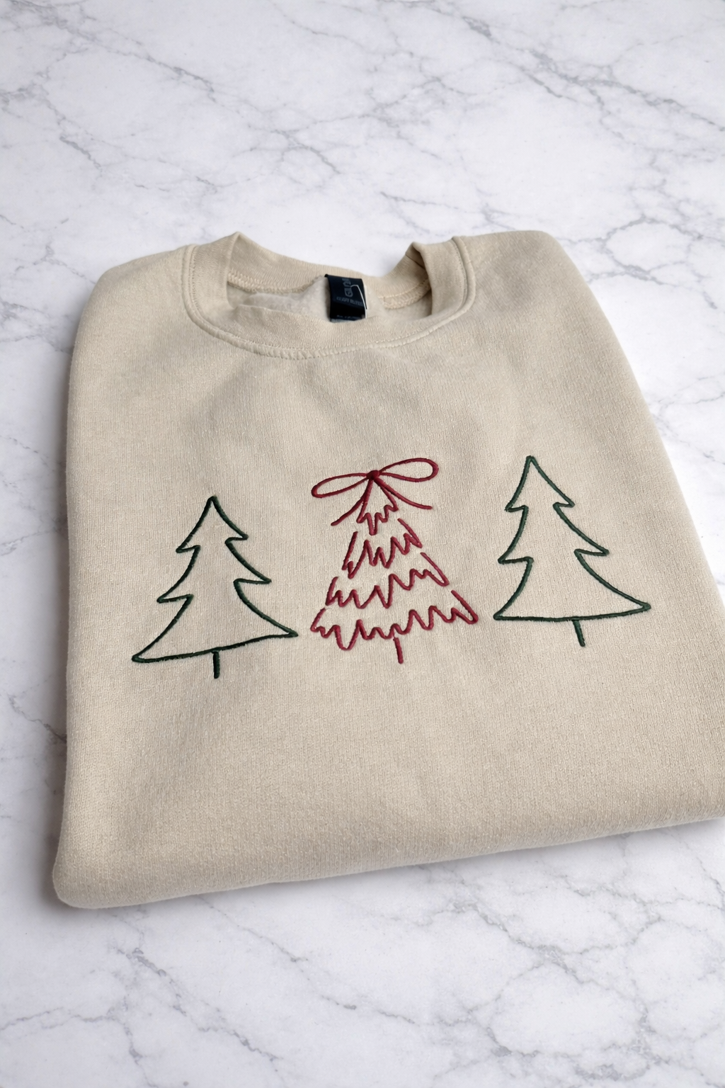 Christmas Tree Trio Crewneck