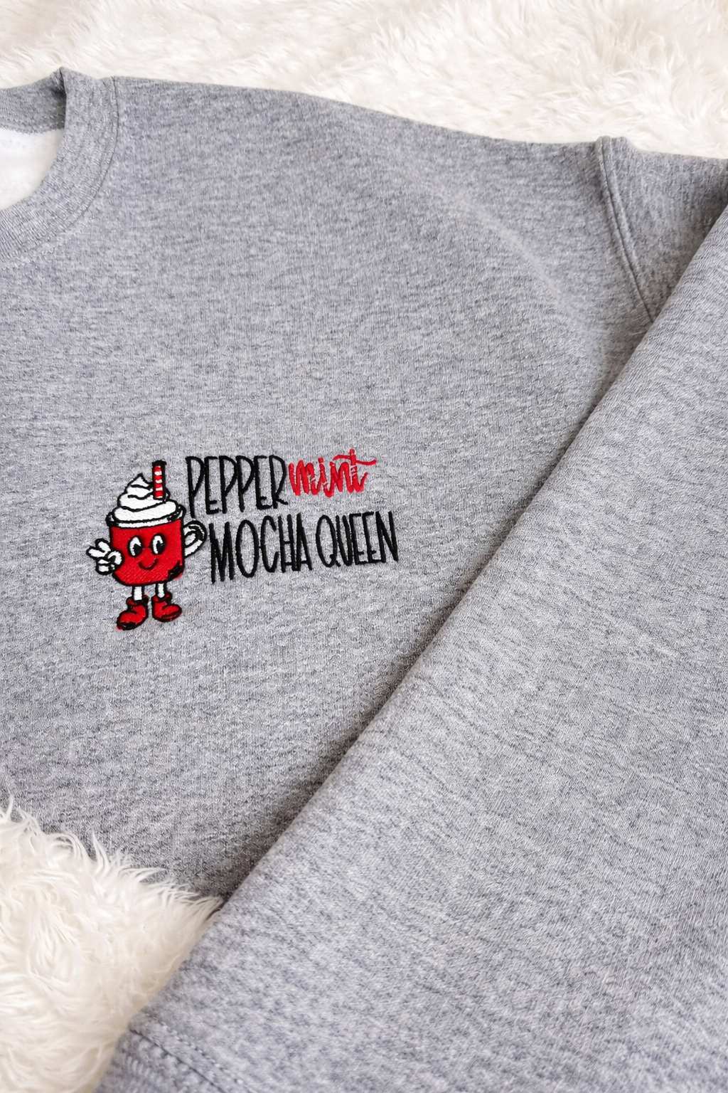 Peppermint Mocha Queen Crewneck