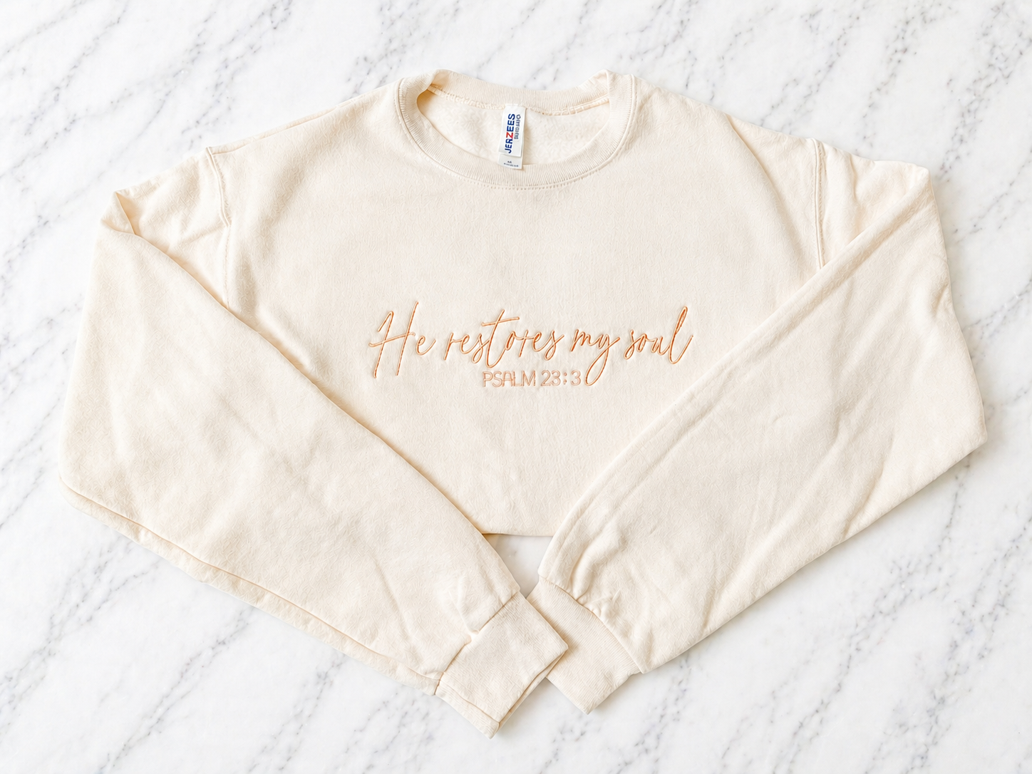 He Restores My Soul Psalm 23:3 Crewneck