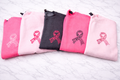Hope Love Strength Courage Breast Cancer Awareness Ribbon Crewneck