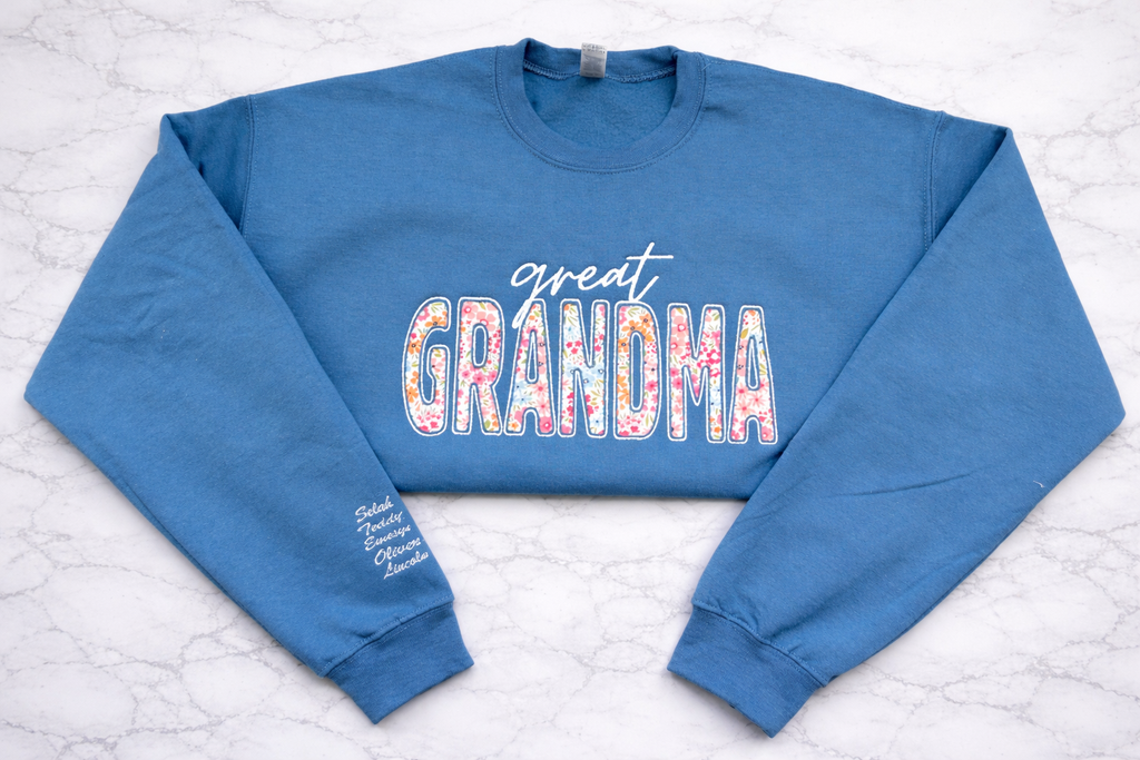 Great Grandma Applique Crewneck