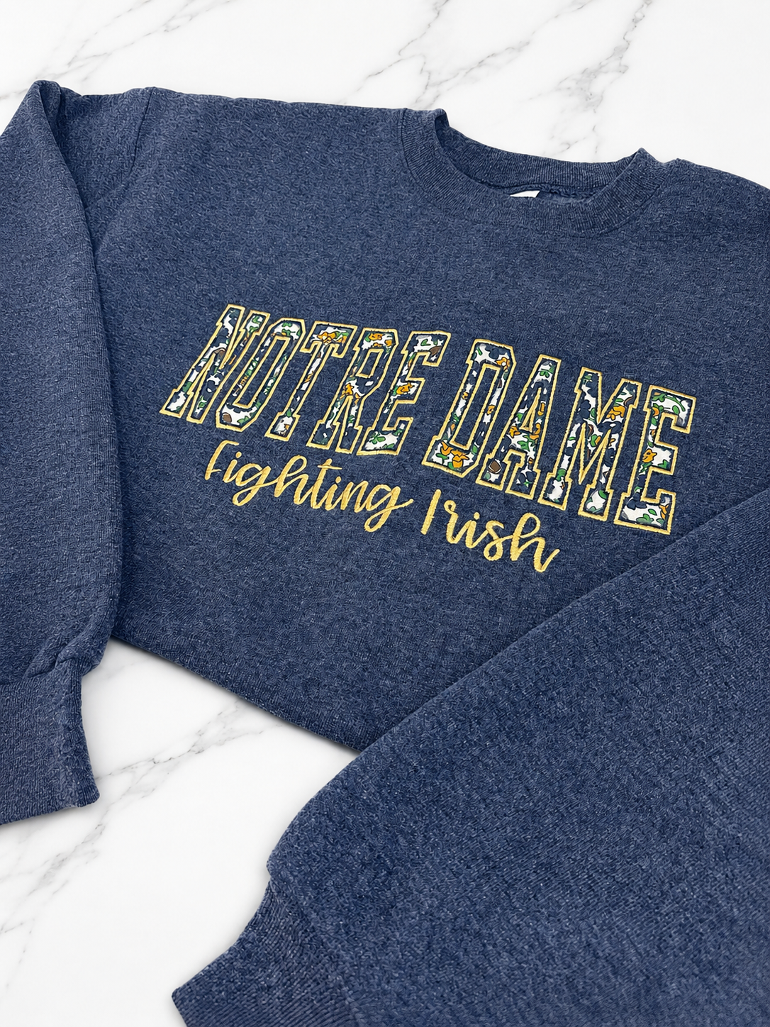 Notre Dame Reverse Appliqué Crewneck
