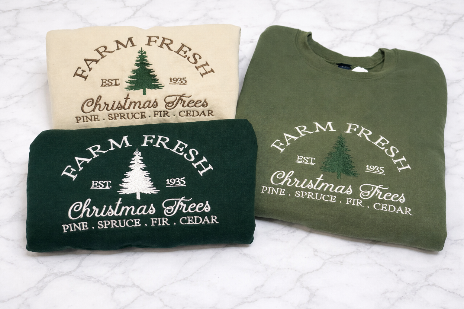 Farm Fresh Christmas Trees Crewneck
