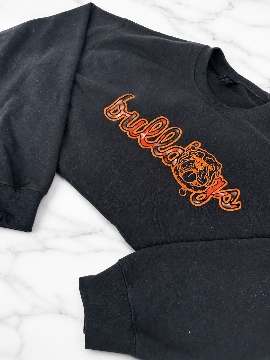 Bulldogs Reverse Appliqué Crewneck