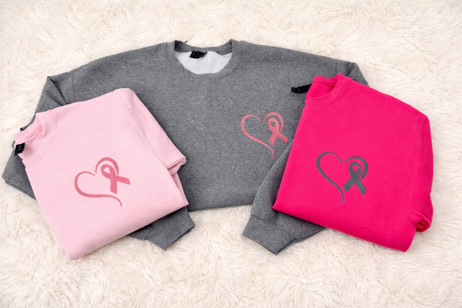 Heart & Ribbon Awareness Crewneck
