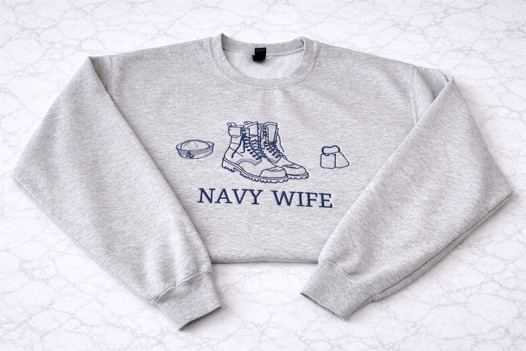 Navy Icons Family Crewneck | Custom Military Family Sweatshirt