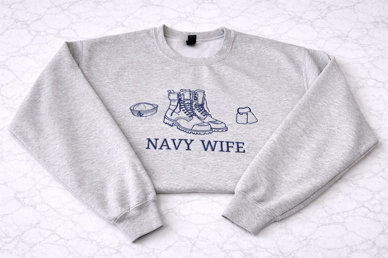 Navy Icons Family Crewneck | Custom Military Family Sweatshirt