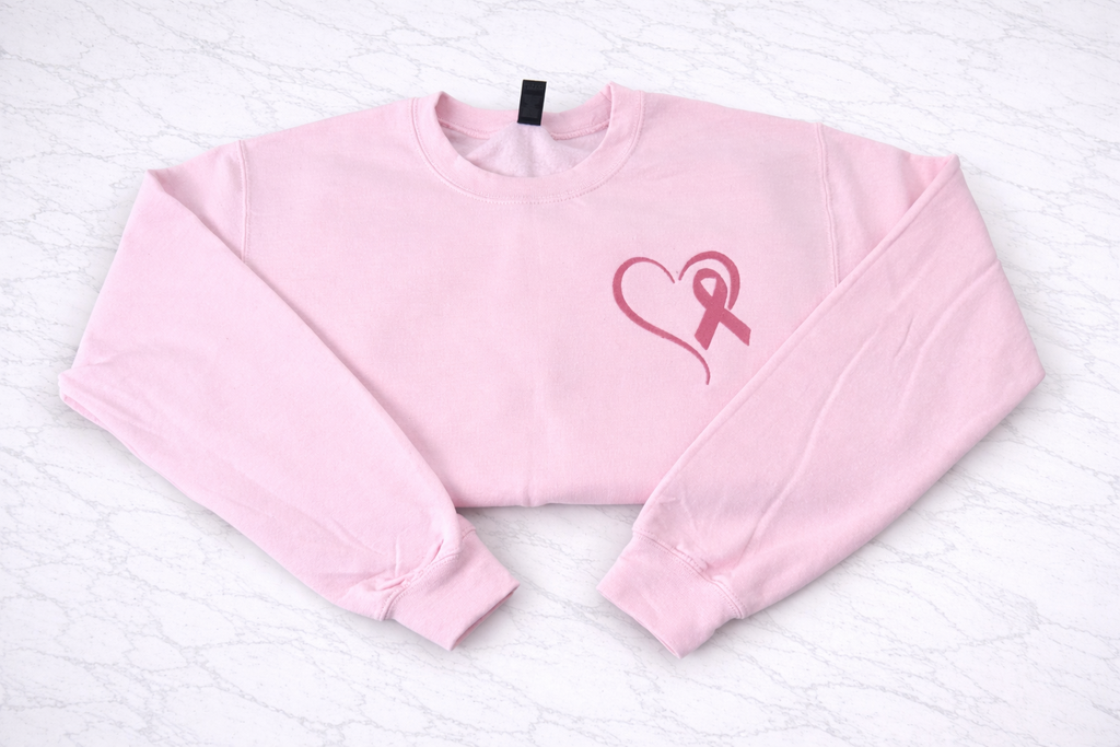 Heart & Ribbon Awareness Crewneck