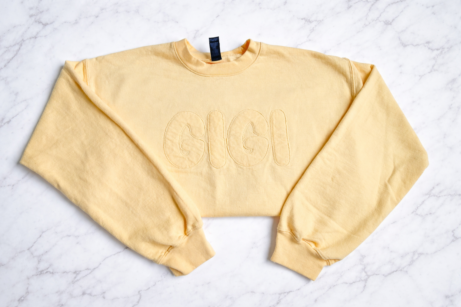 Gigi Monotone Appliqué Crewneck