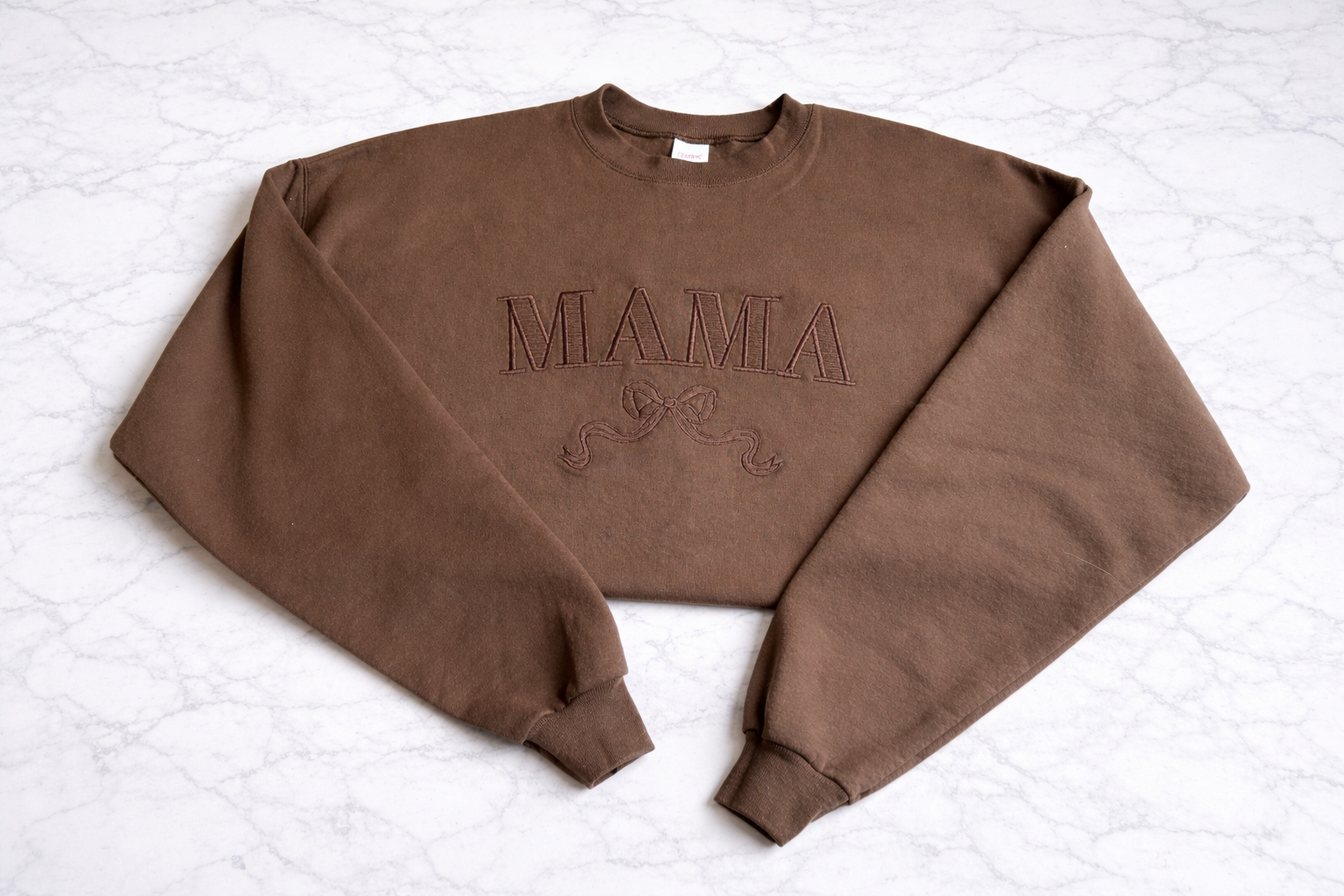 Mama With Bow Crewneck
