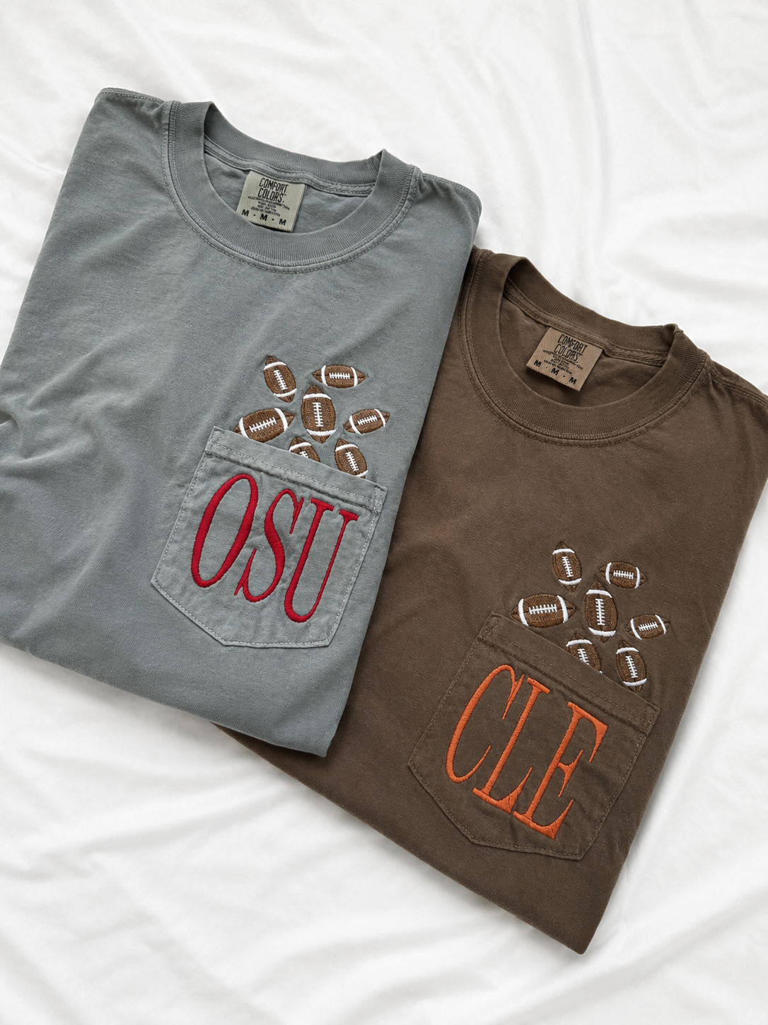 Custom Team Spirit Embroidered Pocket Tee