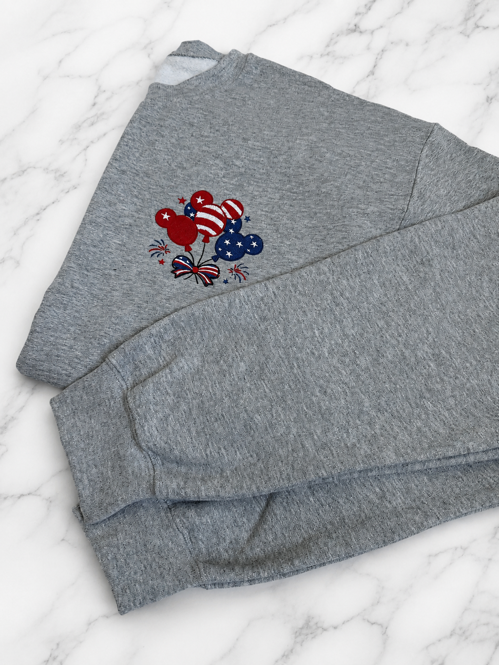 Patriotic Mickey Balloons Crewneck