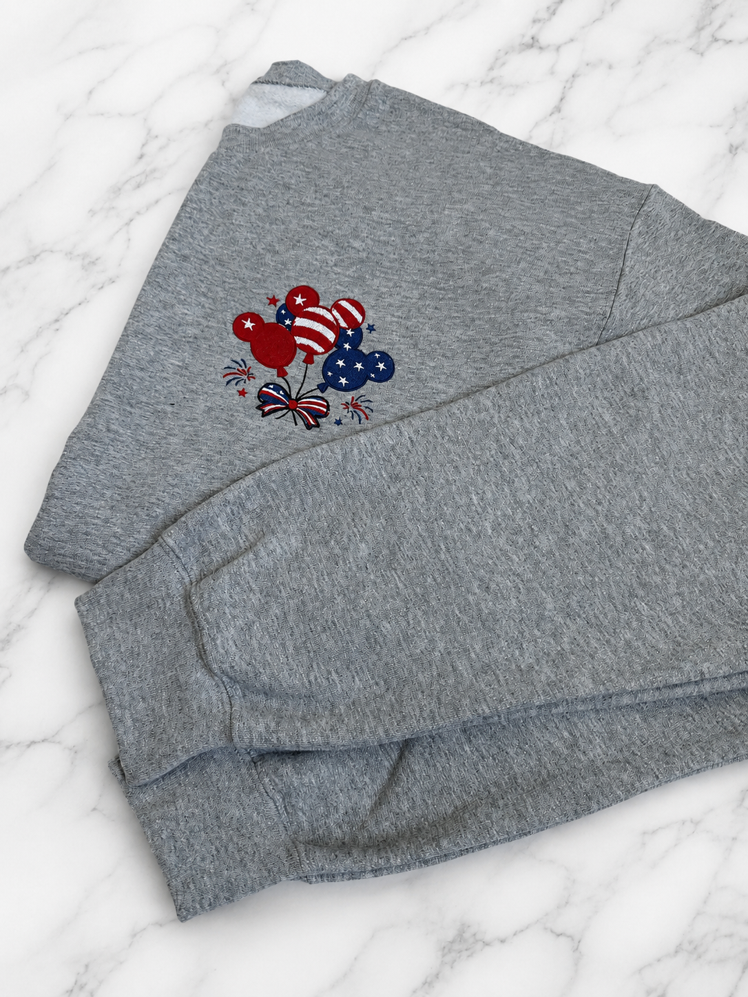 Patriotic Mickey Balloons Crewneck