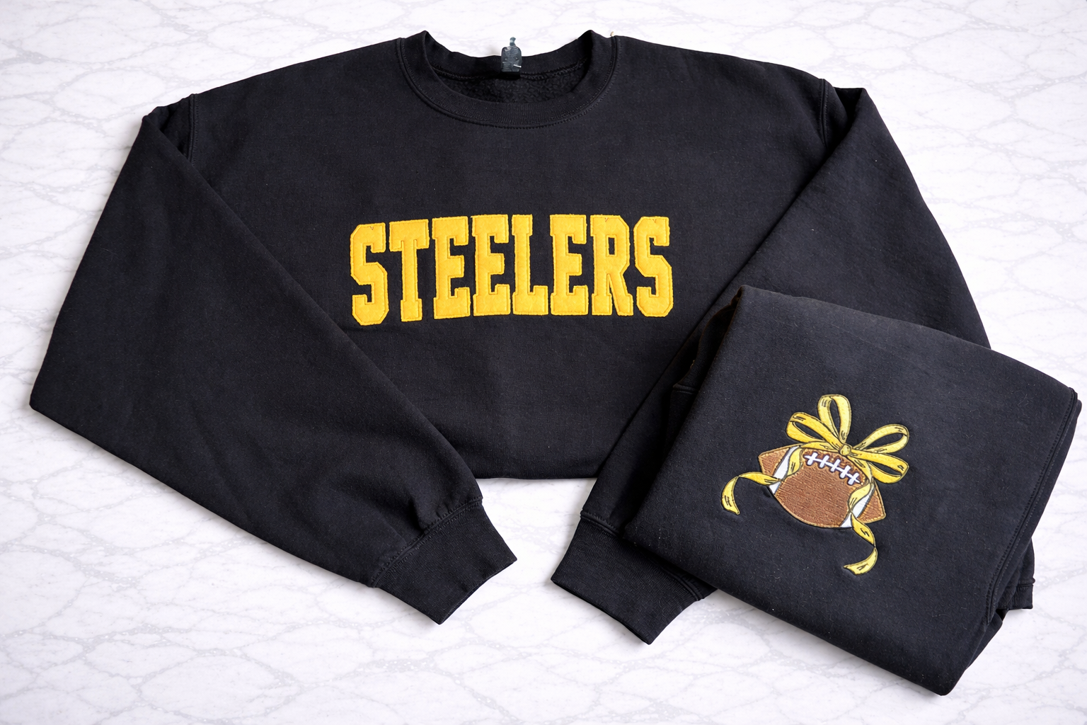 Steelers Appliqué Crewneck