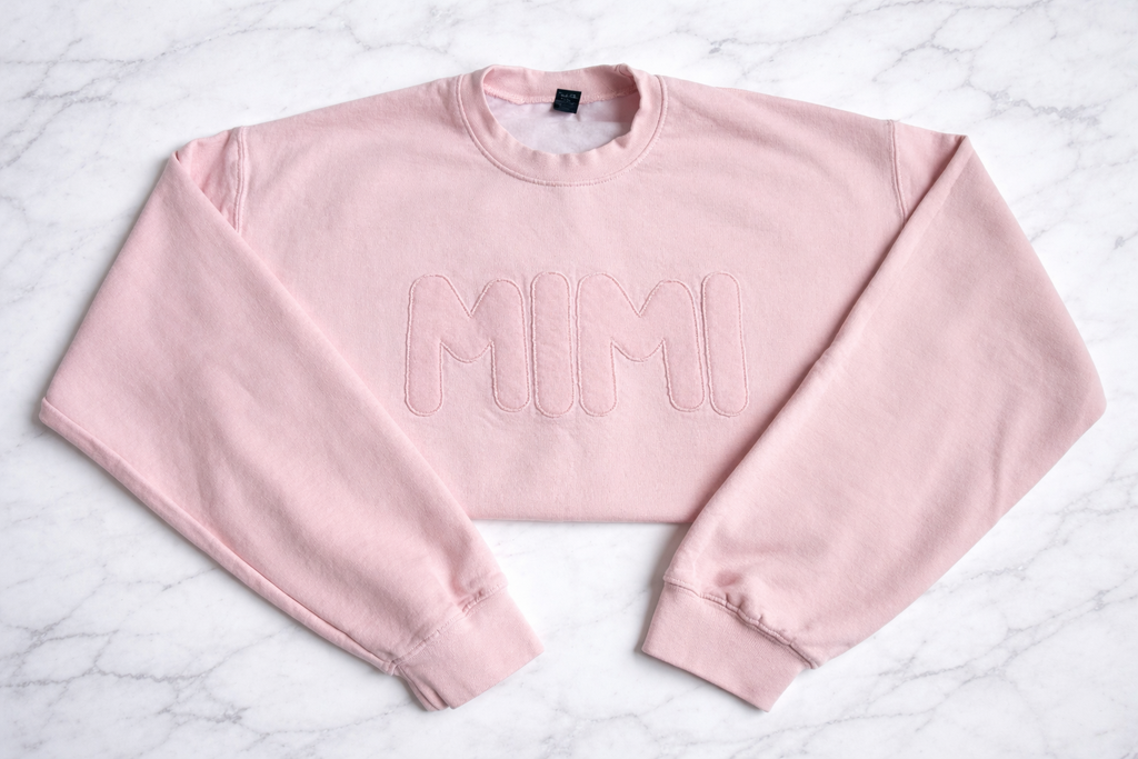 Mimi Monotone Appliqué Crewneck
