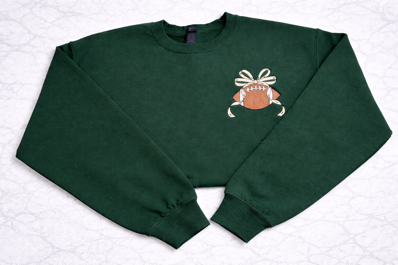 Football Game Day Bow Crewneck