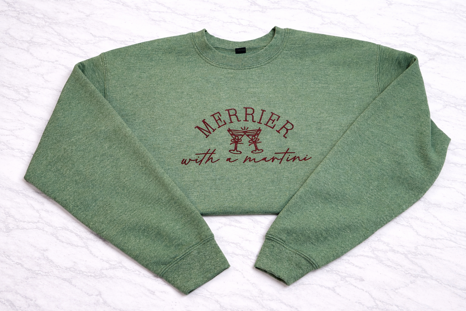Merrier With a Martini Crewneck