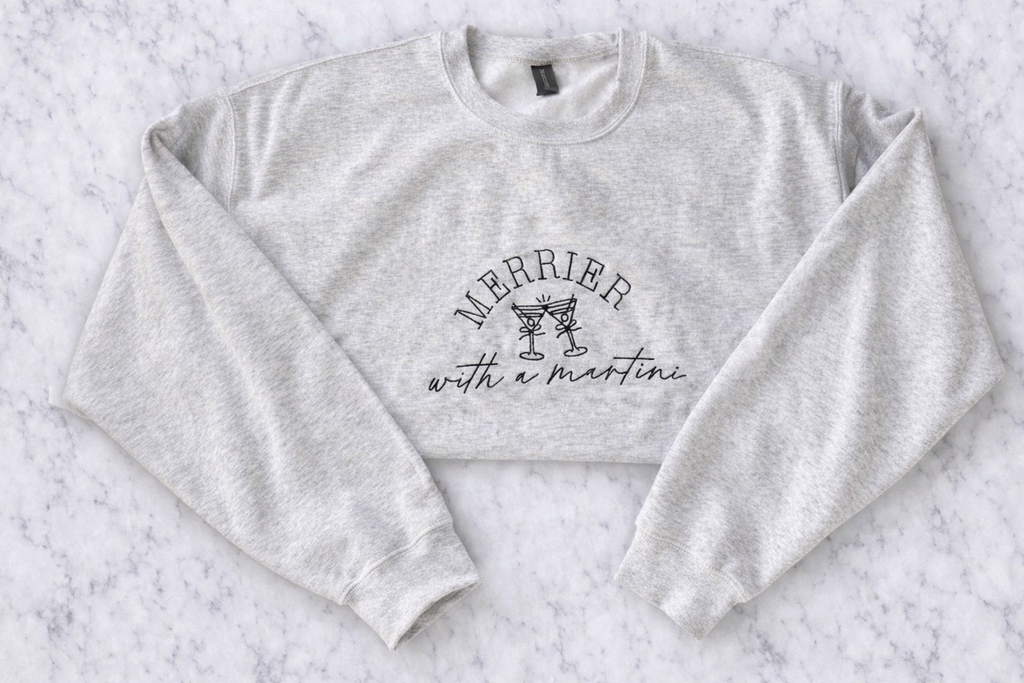 Merrier With a Martini Crewneck