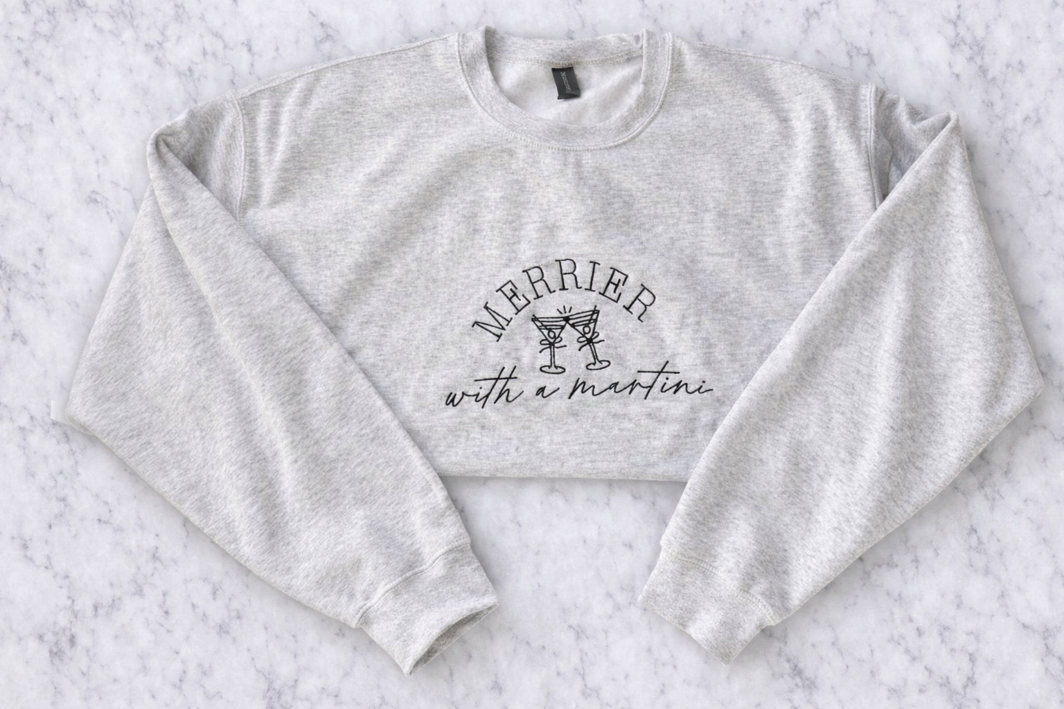 Merrier With a Martini Crewneck
