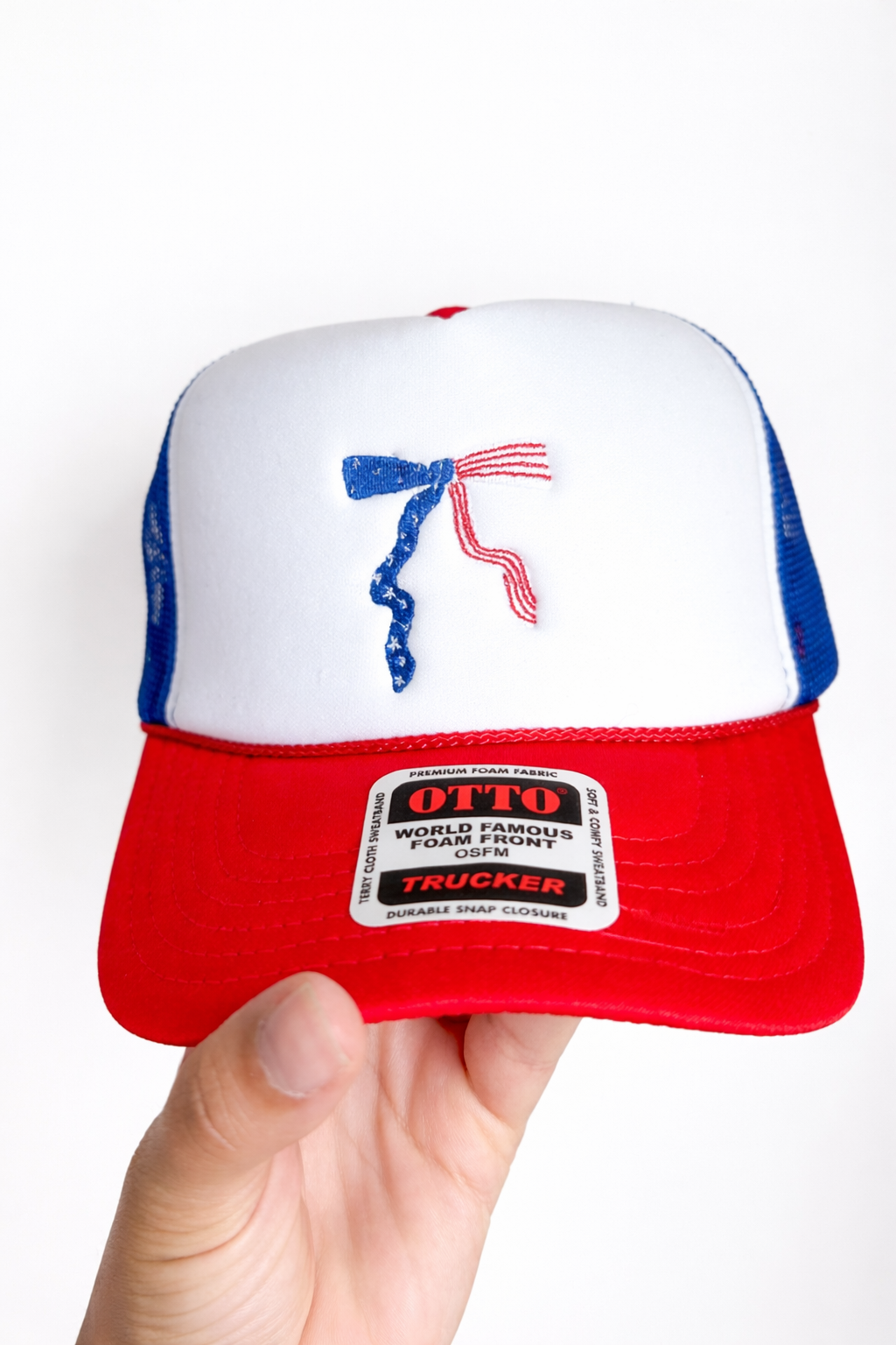 Patriotic Bow Trucker Hat