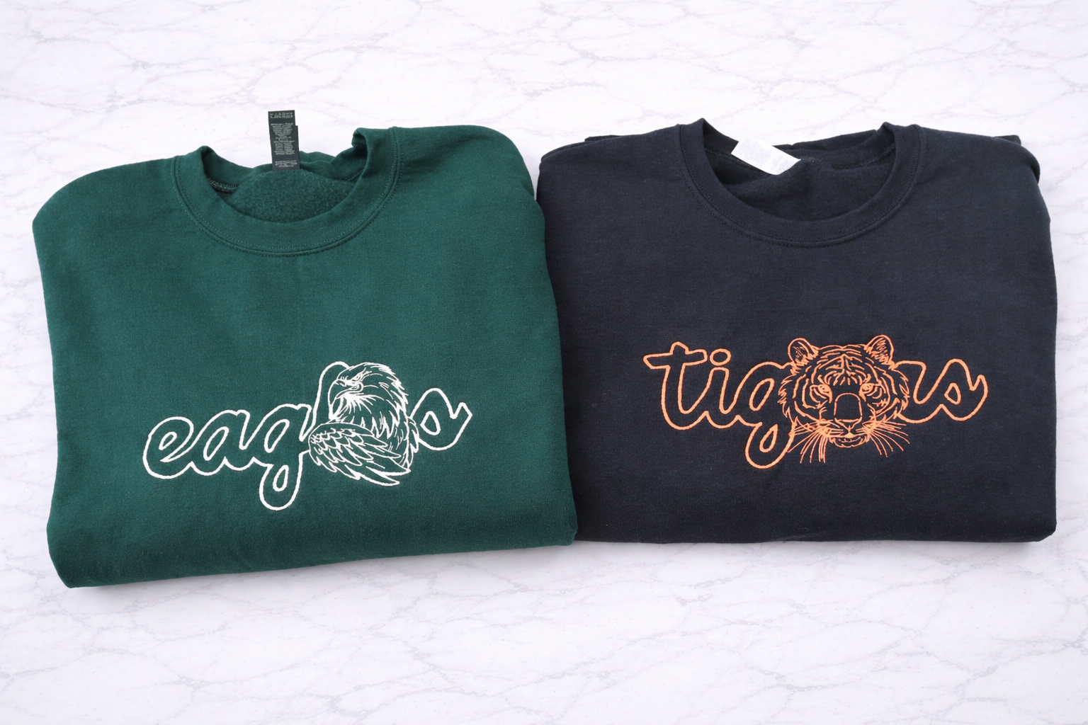 Tigers Script Mascot Crewneck
