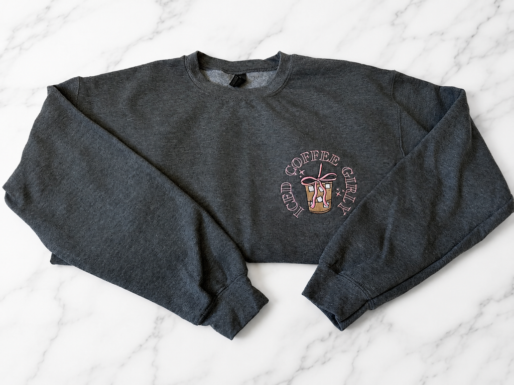 Iced Coffee Girly Crewneck