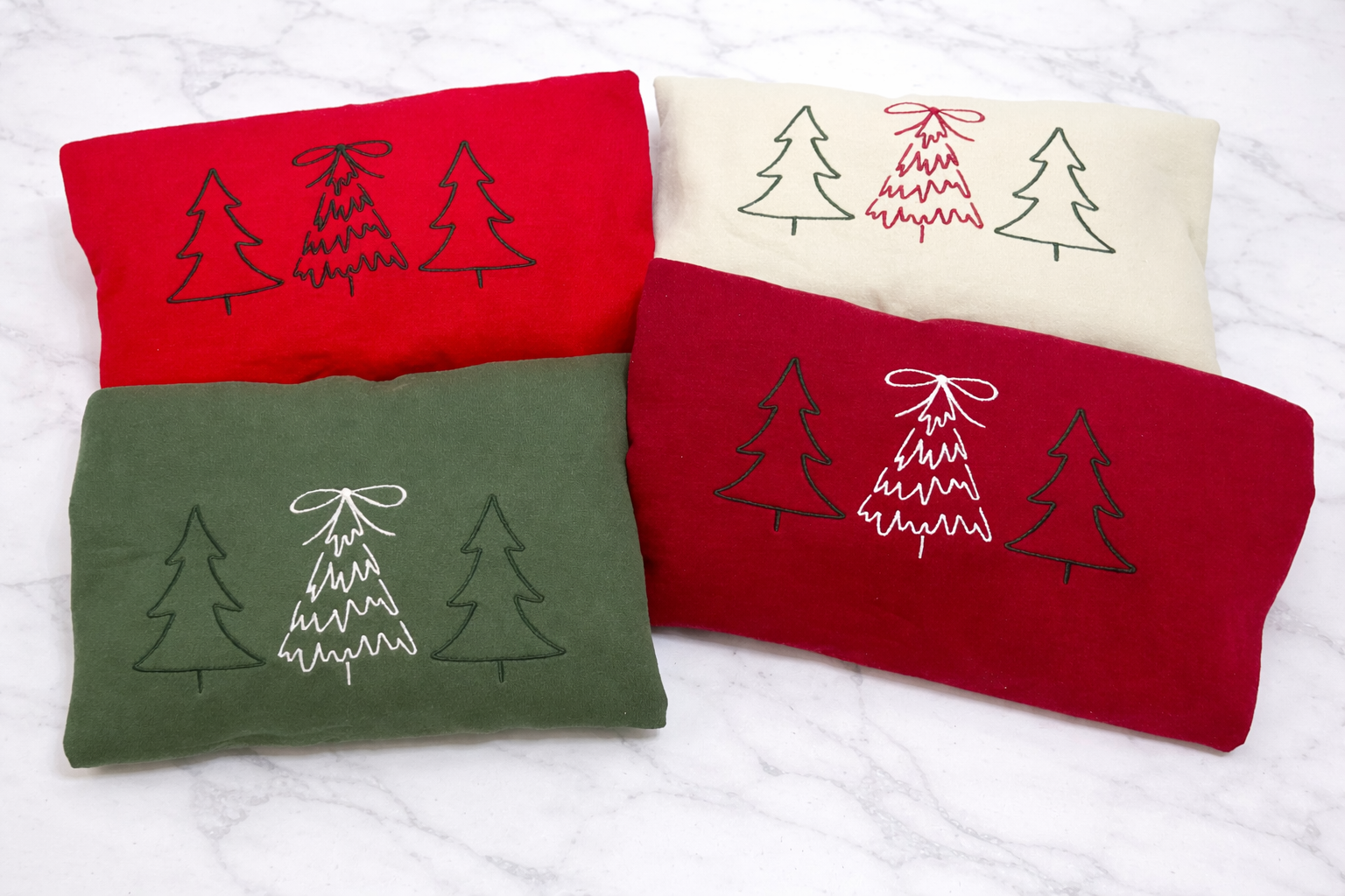 Christmas Tree Trio Crewneck