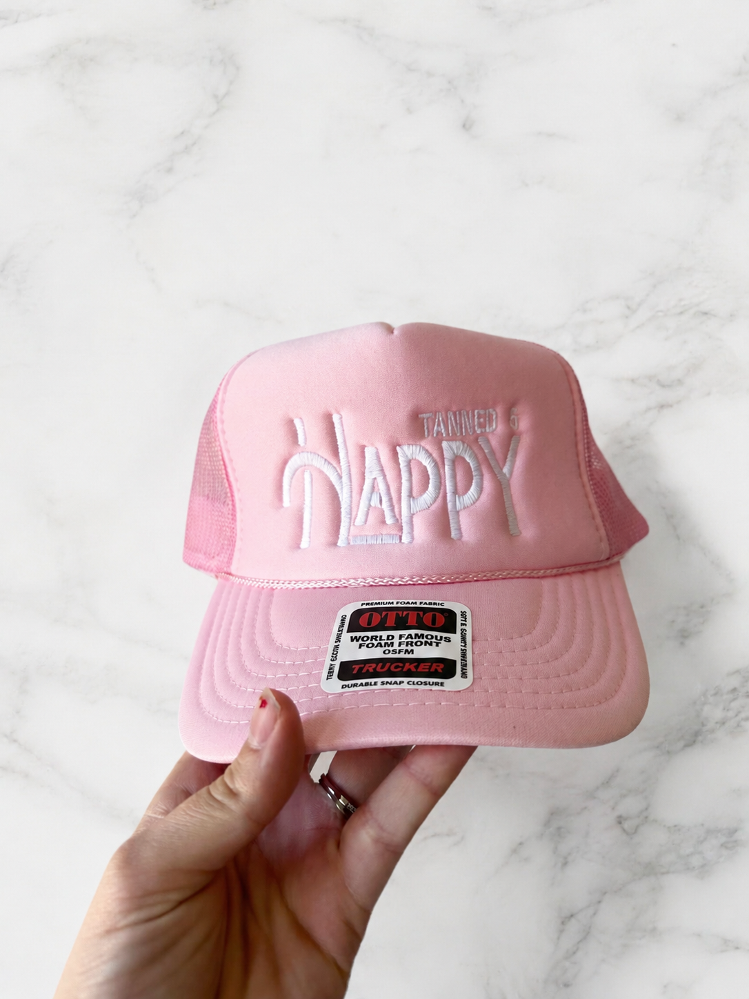 Tanned & Happy Trucker Hat